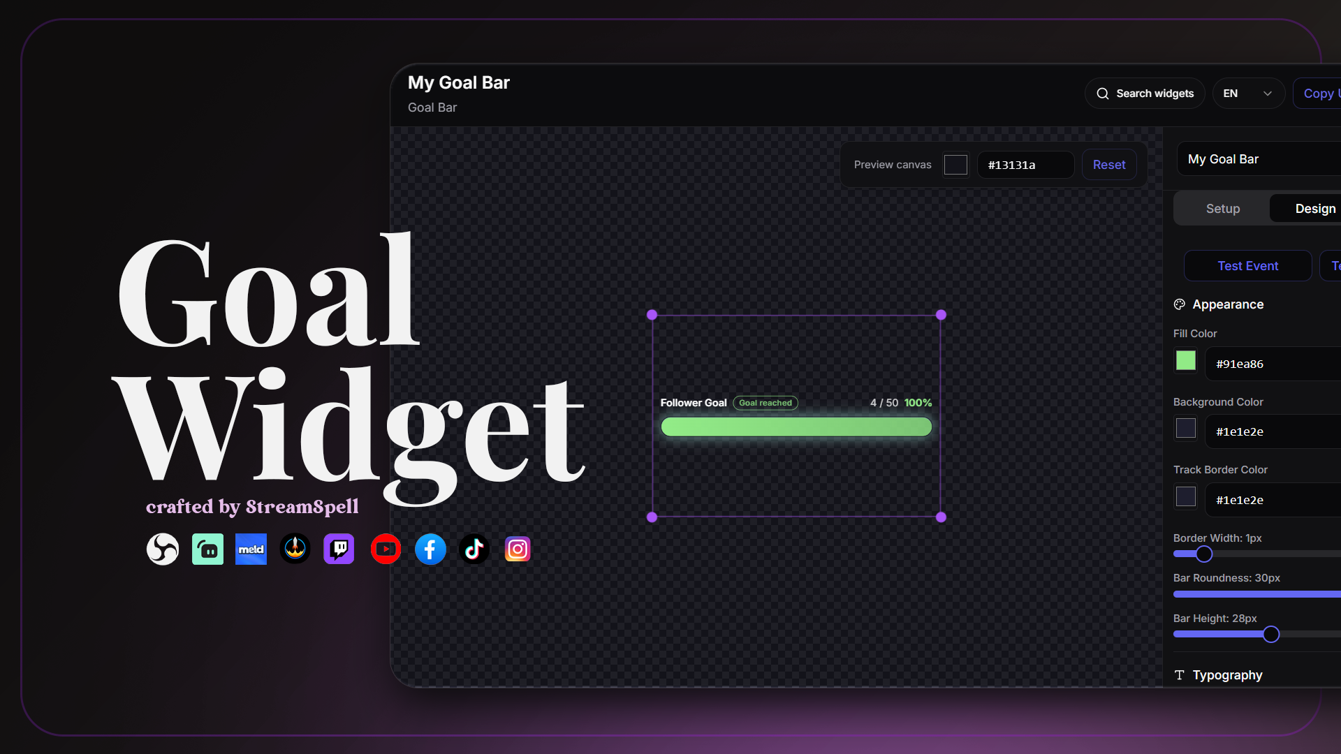 Goal Bar Widget