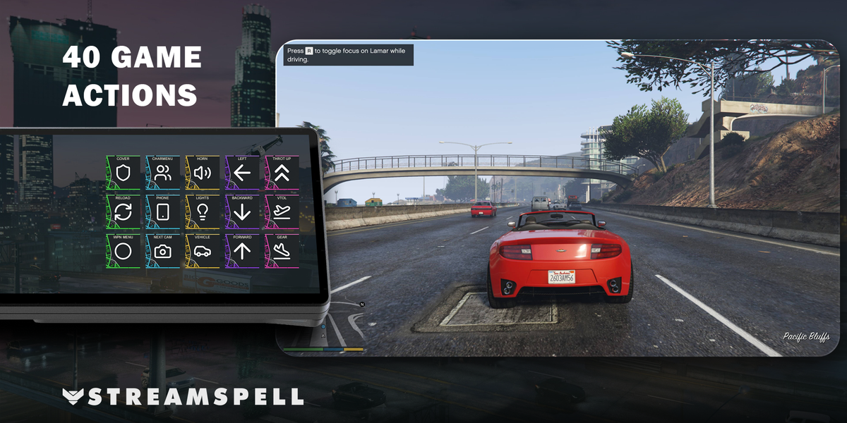 Grand Theft Auto V for XENEON EDGE — game-actions