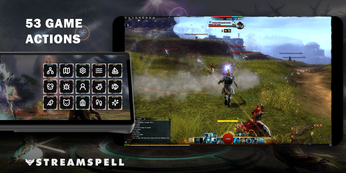 Guild Wars 2 for XENEON EDGE — game-actions