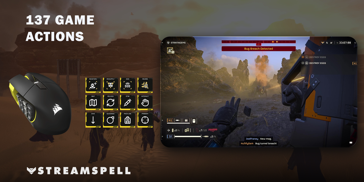 Helldivers 2 for SCIMITAR ELITE — game-actions