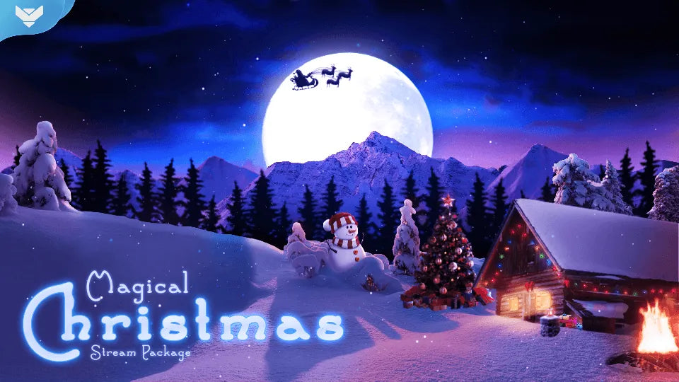 Magical Christmas Stream Package for Twitch, OBS & Streamlabs - StreamSpell