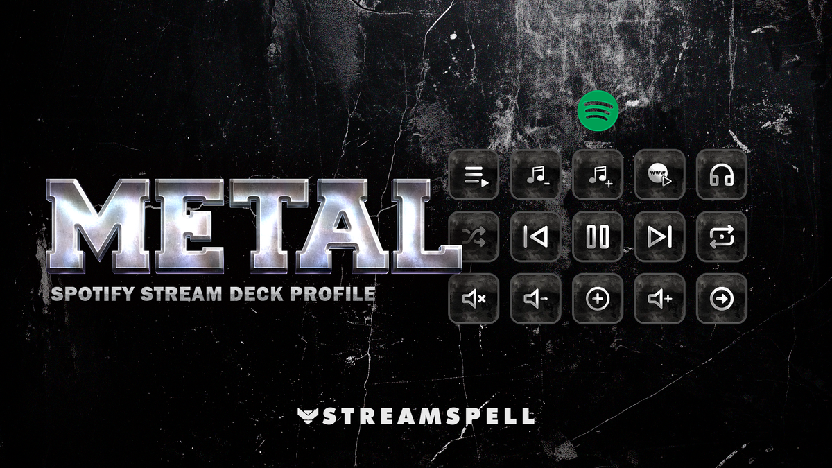 Spotify Metal Stream Deck Profile