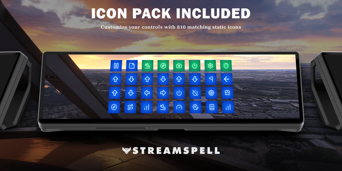 Microsoft Flight Simulator 2024 for XENEON EDGE — icon-pack
