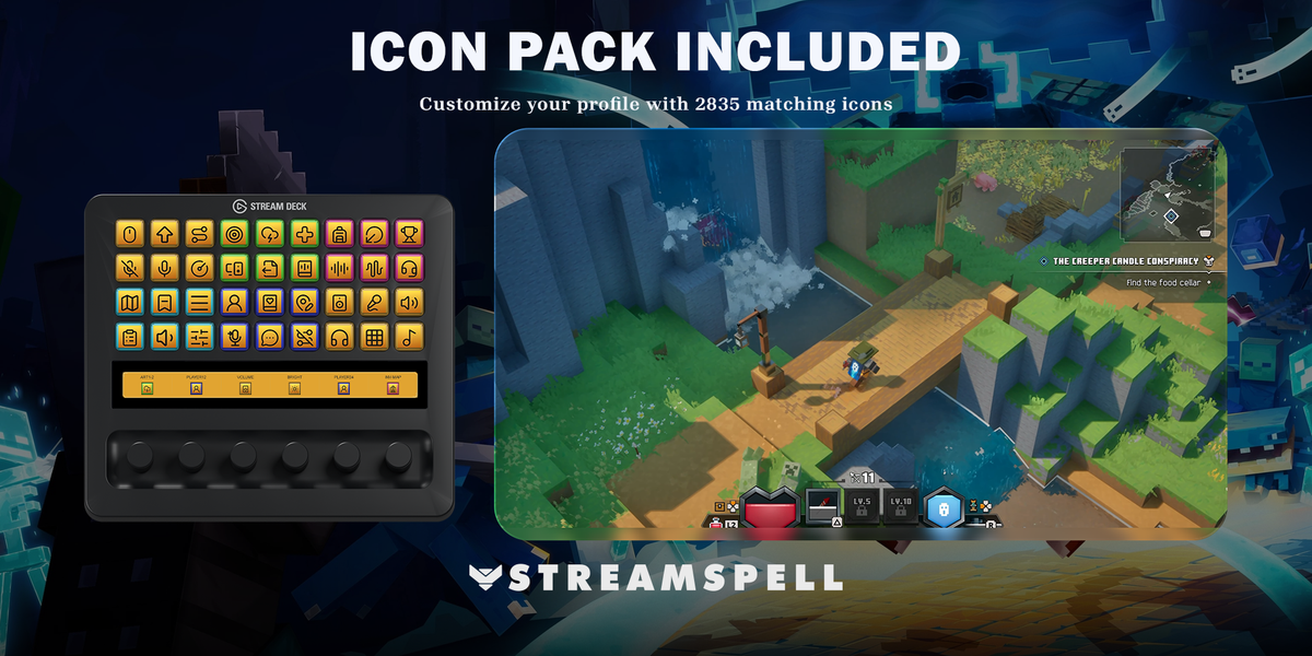 Minecraft Dungeons 2 Stream Deck Profile + Icons — icon-pack