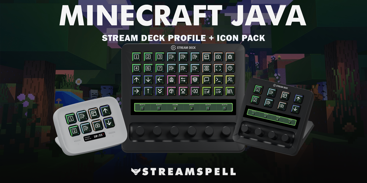 Minecraft Java Stream Deck Profile + Icon Pack — cover