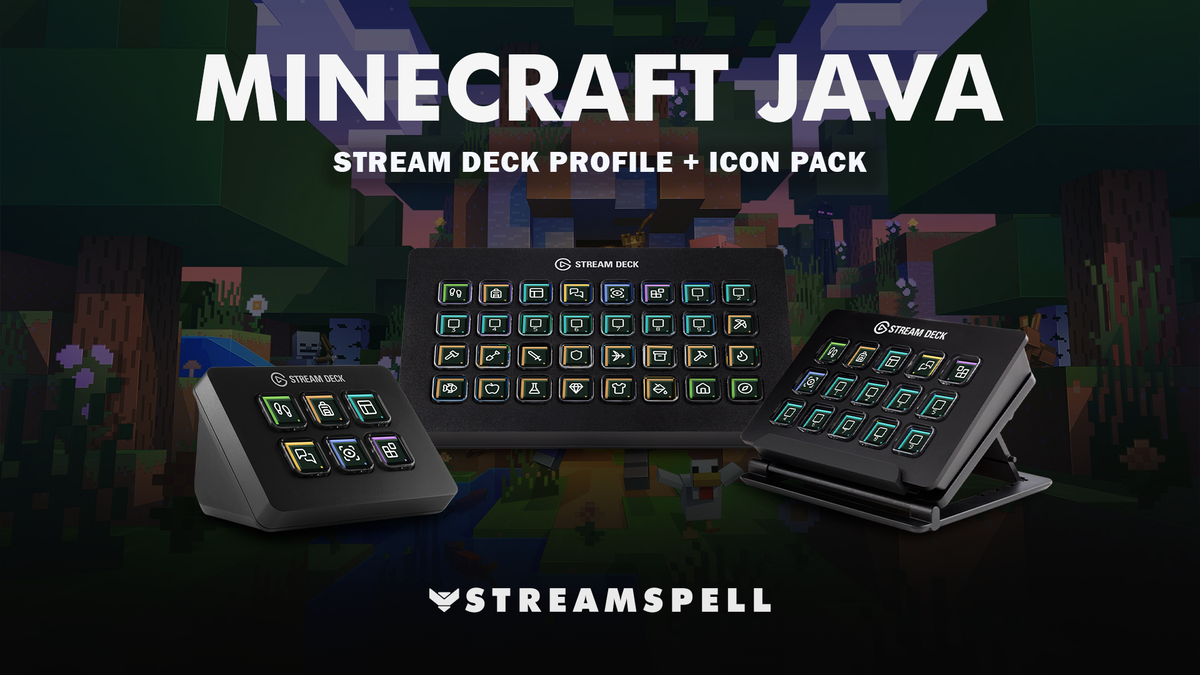 Minecraft Java Stream Deck Profile and Icon Pack