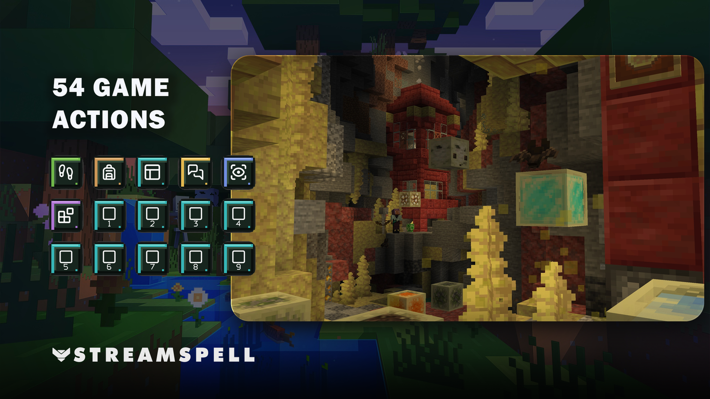 Minecraft Java shortcuts and Stream Deck controls