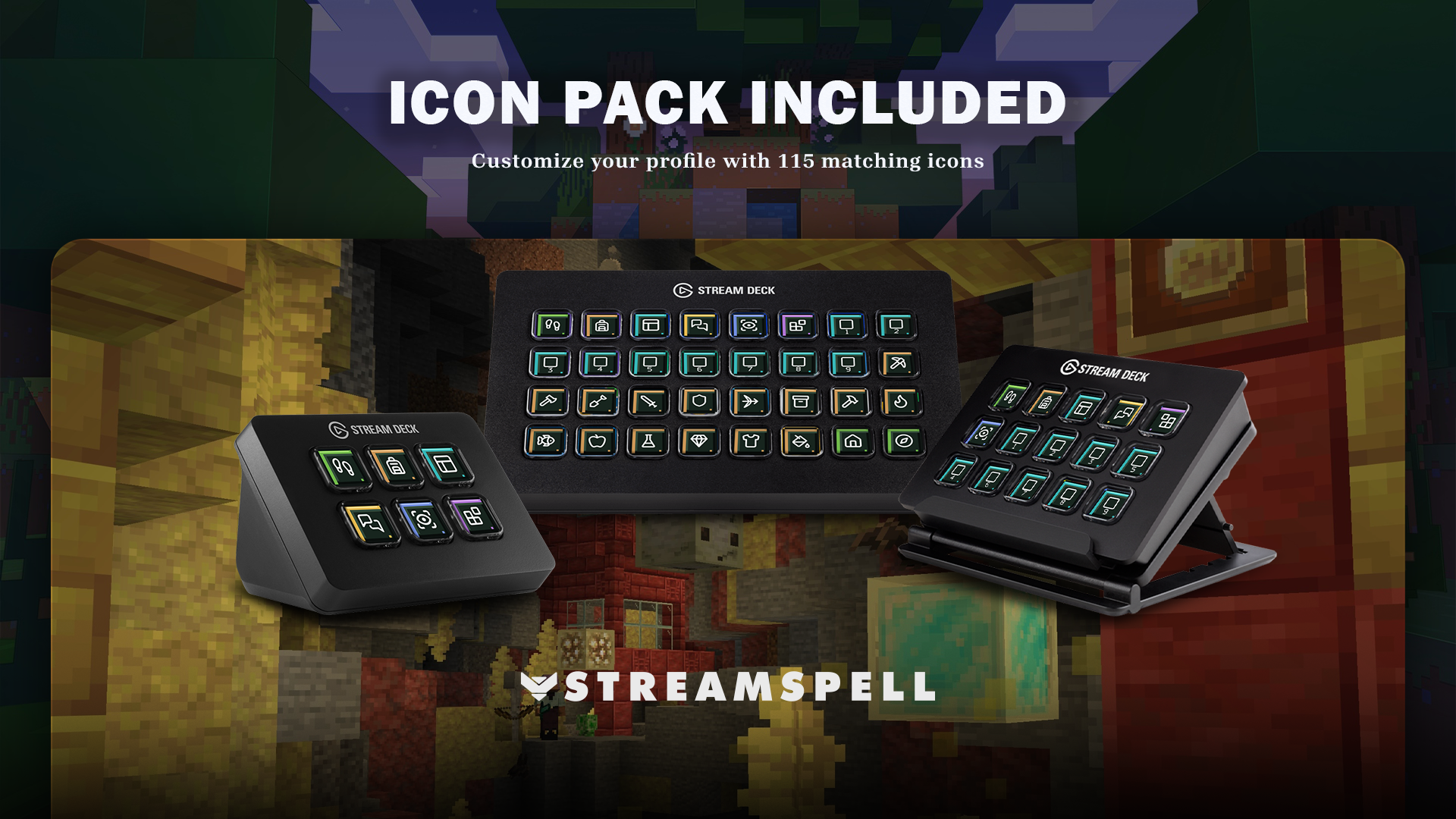 Minecraft Java static Icon Pack included