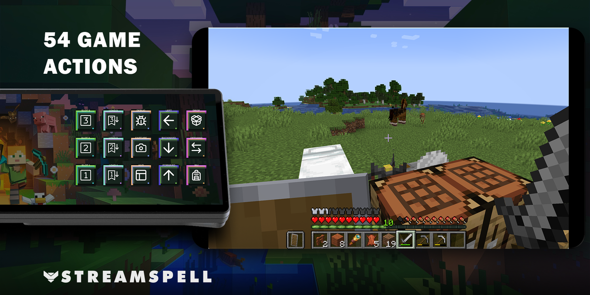 Minecraft Java Edition for XENEON EDGE — game-actions