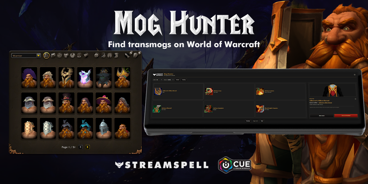 Mog Hunter – World of Warcraft iCUE Widget