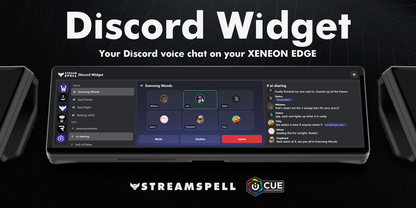 My Discord Widget — overview on CORSAIR XENEON EDGE