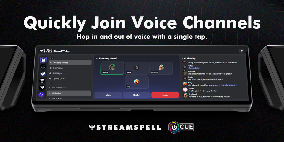 My Discord Widget — Discord voice channels and controls
