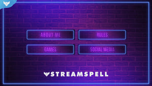 Neon Night Stream Package for Twitch, OBS & Streamlabs - StreamSpell