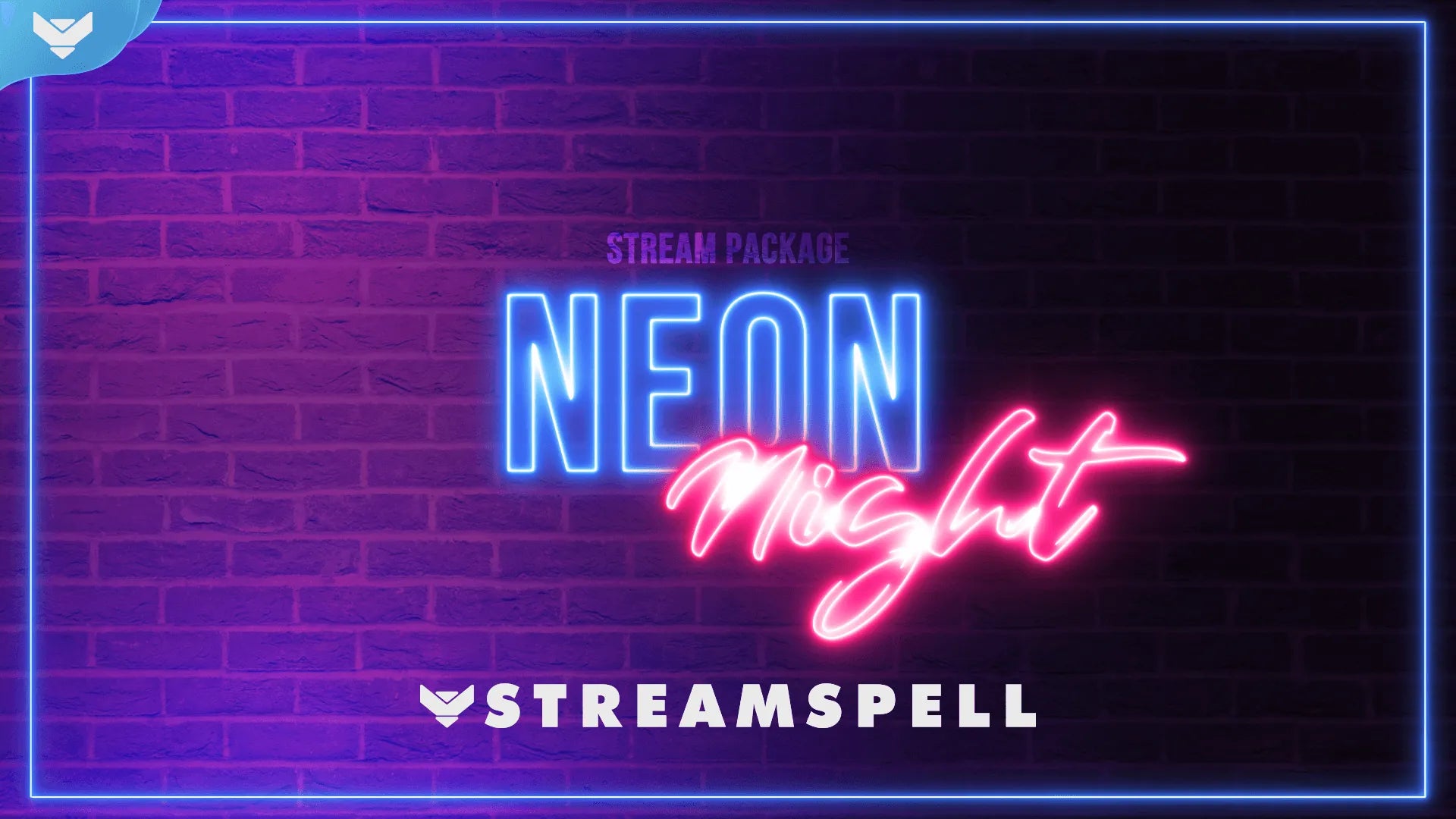 Neon Night Stream Package for Twitch, OBS & Streamlabs - StreamSpell
