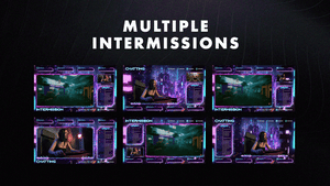 Neon Vibes Stream Package for Twitch, OBS & Streamlabs - StreamSpell