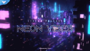 Neon Vibes Stream Package for Twitch, OBS & Streamlabs - StreamSpell