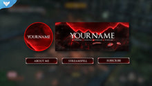 Load image into Gallery viewer, Ninja: Blood Night Stream Package for Twitch, OBS &amp; Streamlabs - StreamSpell