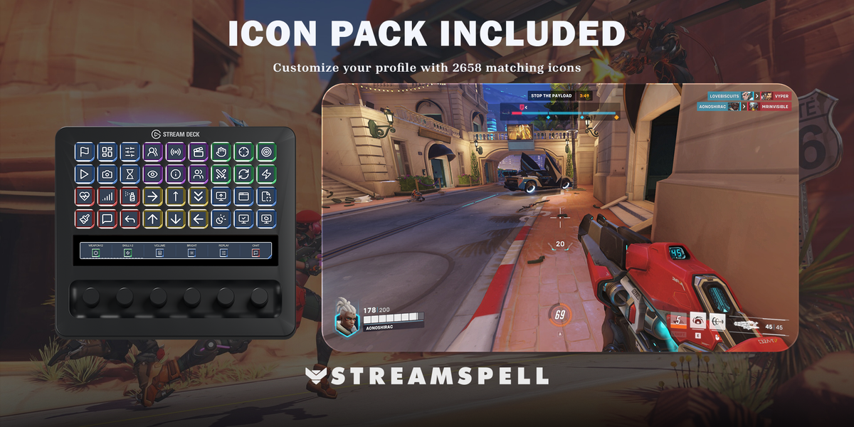 Overwatch Stream Deck Profile + Icon Pack — icon-pack
