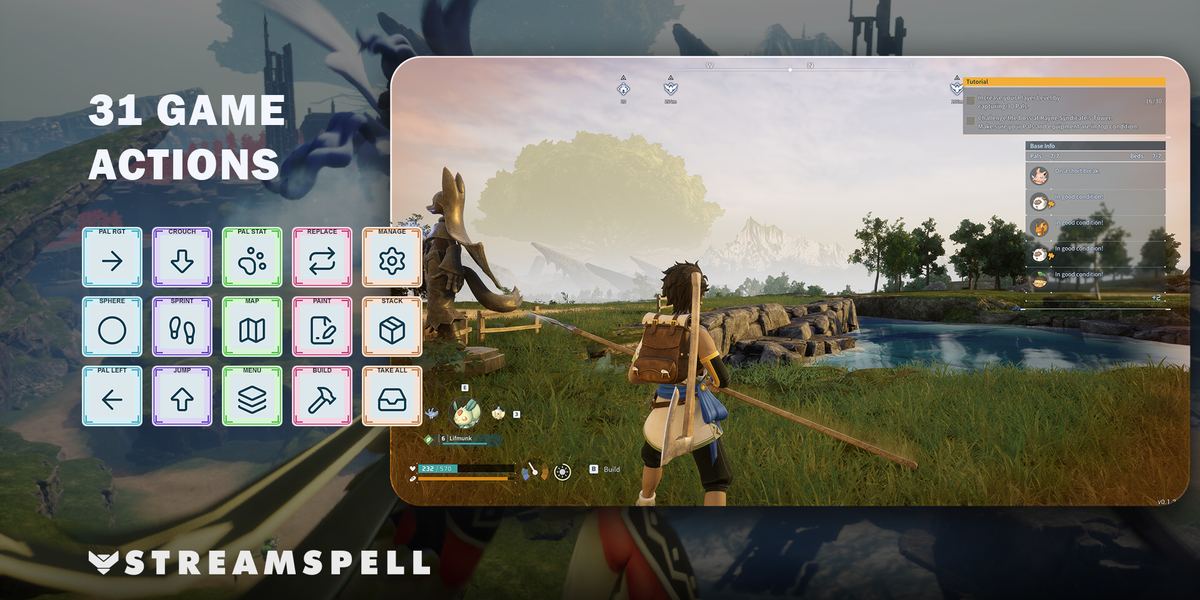 Palworld Stream Deck Profile + Icons — game-actions