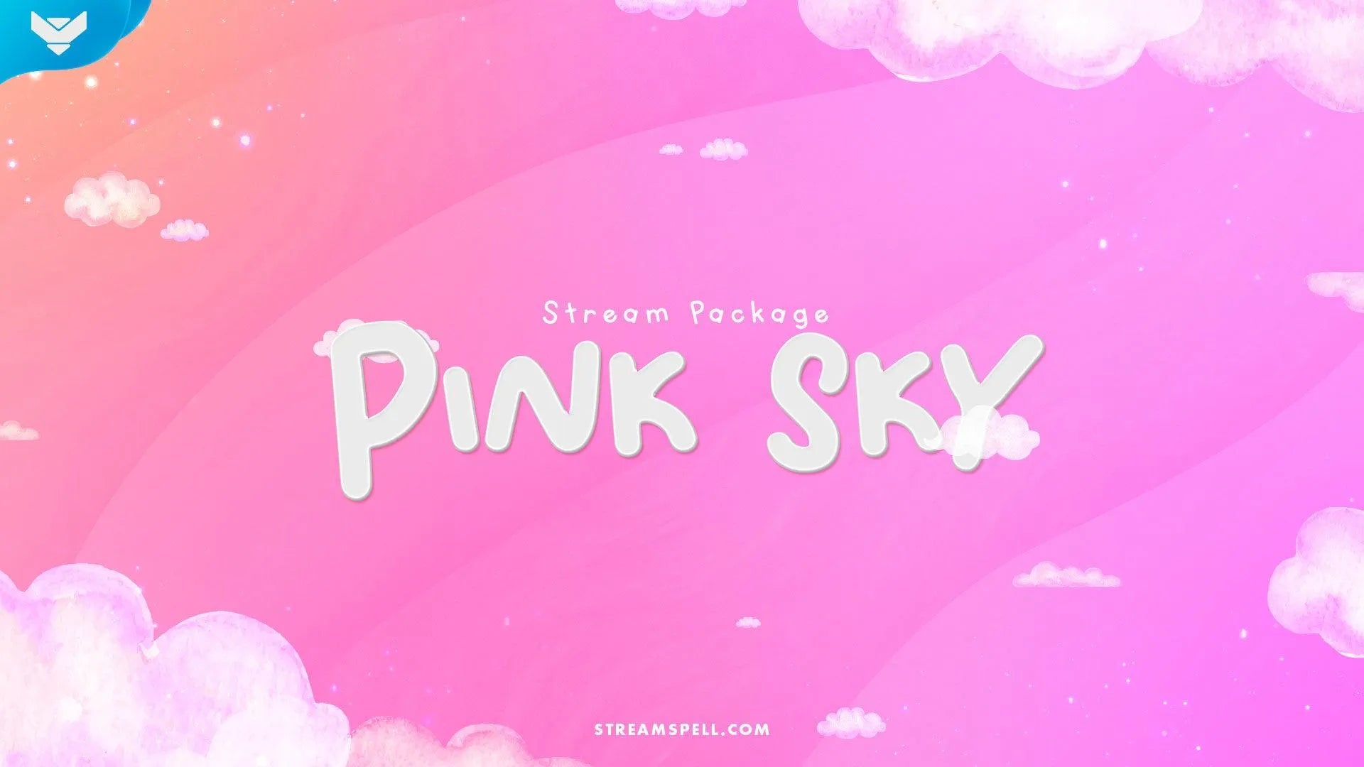 Pink Sky Stream Package for Twitch, OBS & Streamlabs - StreamSpell