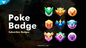 Poke Sub Badges for Twitch, OBS & Streamlabs - StreamSpell