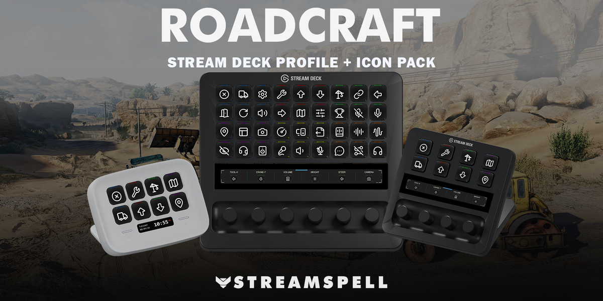 RoadCraft Stream Deck Profile + Icon Pack — Cover