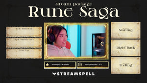 Rune Saga Stream Package for Twitch, OBS & Streamlabs - StreamSpell