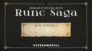 Rune Saga Stream Package for Twitch, OBS & Streamlabs - StreamSpell