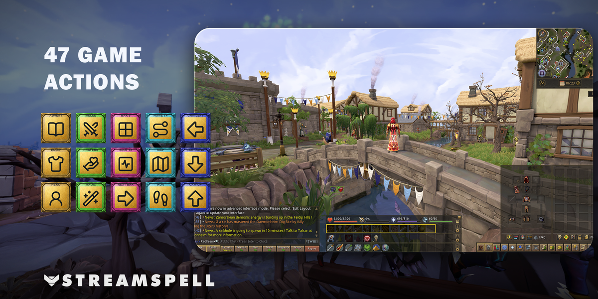 RuneScape Stream Deck Profile + Icons — game-actions