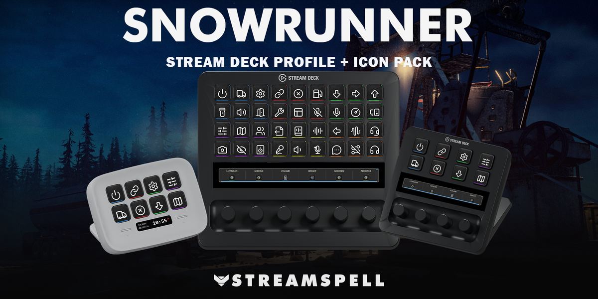 SnowRunner Stream Deck Profile + Icon Pack — Cover