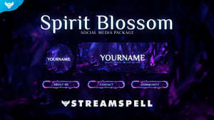 Spirit Blossom Social Media Package for Twitch, OBS & Streamlabs - StreamSpell