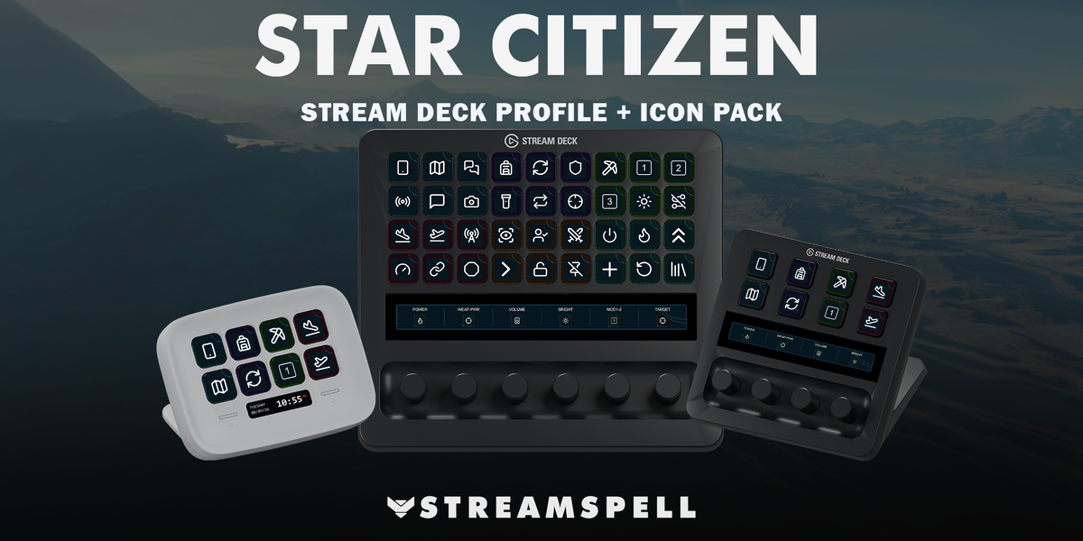 Star Citizen Stream Deck Profile + Icon Pack — cover