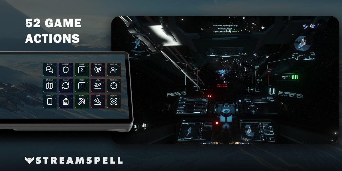 Star Citizen for XENEON EDGE — game-actions