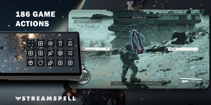 Starfield for XENEON EDGE — game-actions