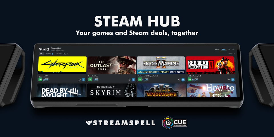 Steam Hub — iCUE Widget preview 1