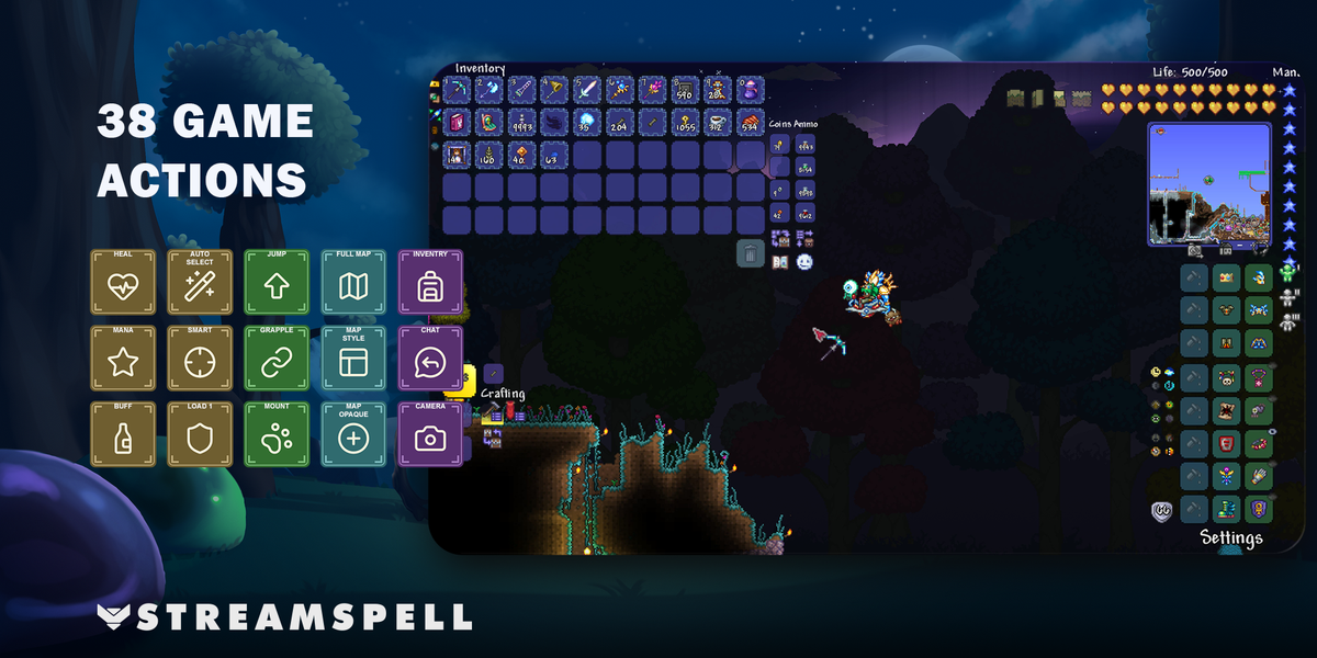Terraria Stream Deck Profile + Icons — game-actions
