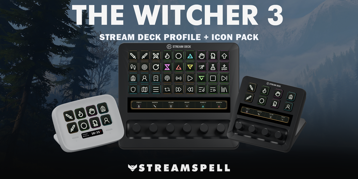 Witcher 3 Stream Deck Profile + Icon Pack — cover