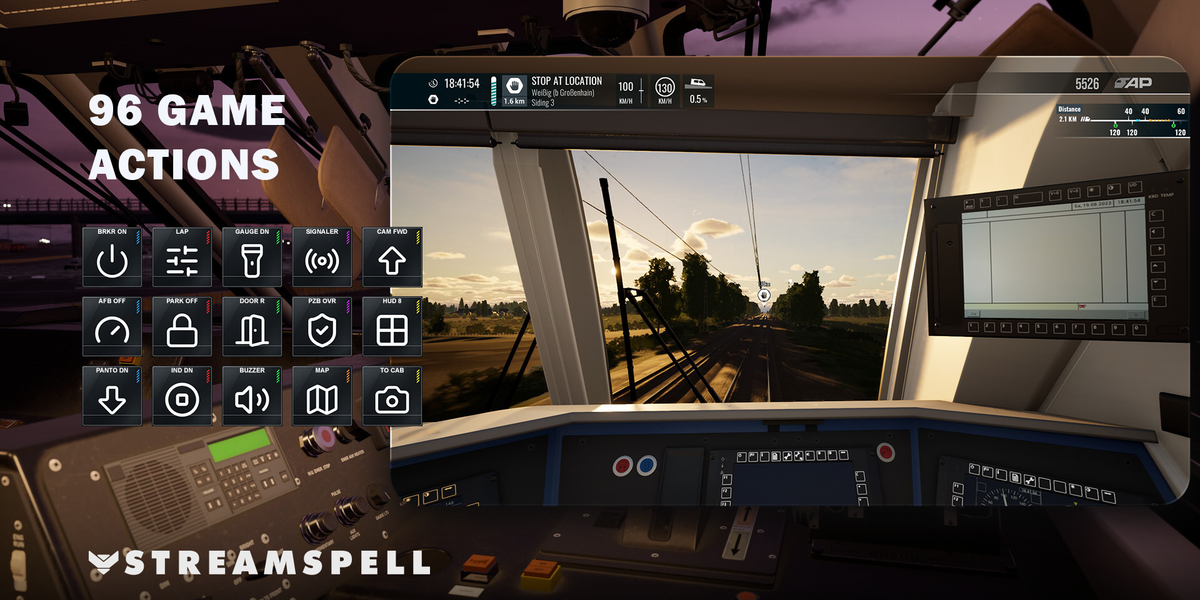 Train Sim World 5 Stream Deck Profile + Icon Pack — Game Actions
