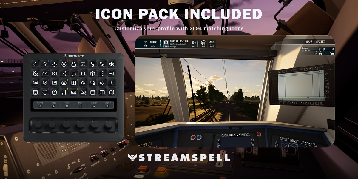 Train Sim World 5 Stream Deck Profile + Icon Pack — Icon Pack