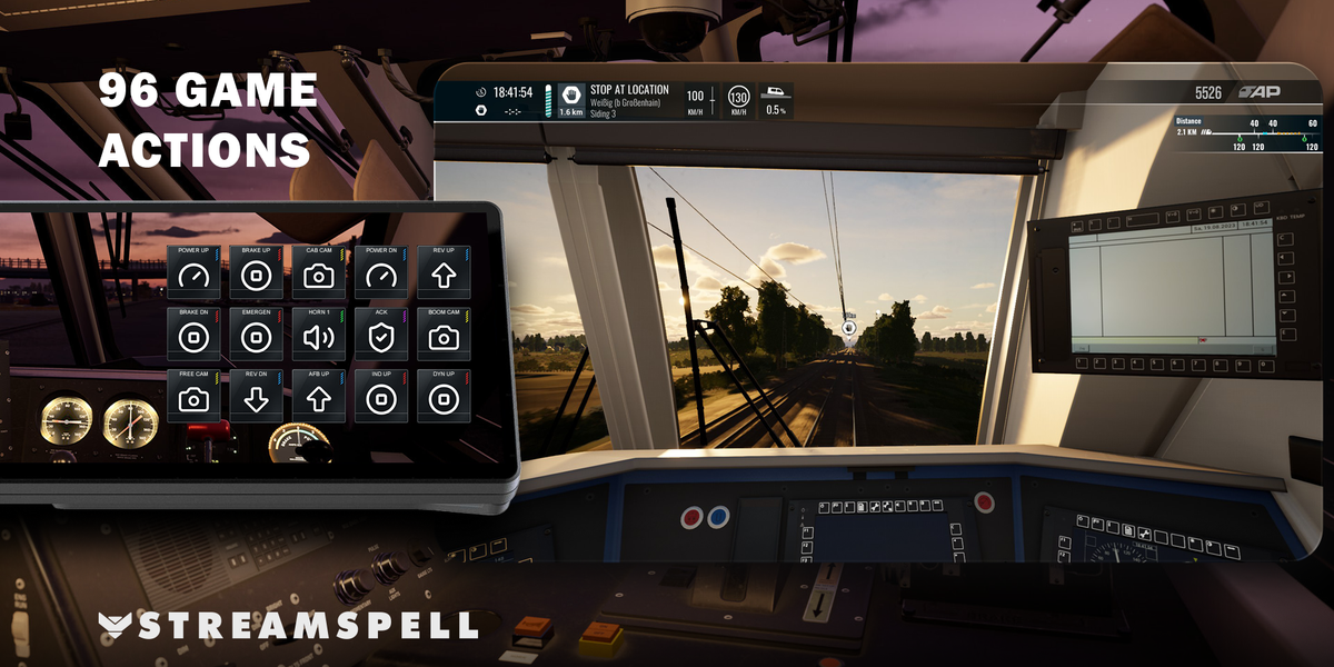 Train Sim World 5 for XENEON EDGE — game-actions
