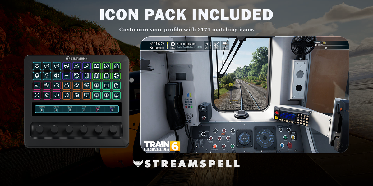 Train Sim World 6 Stream Deck Profile — icon-pack