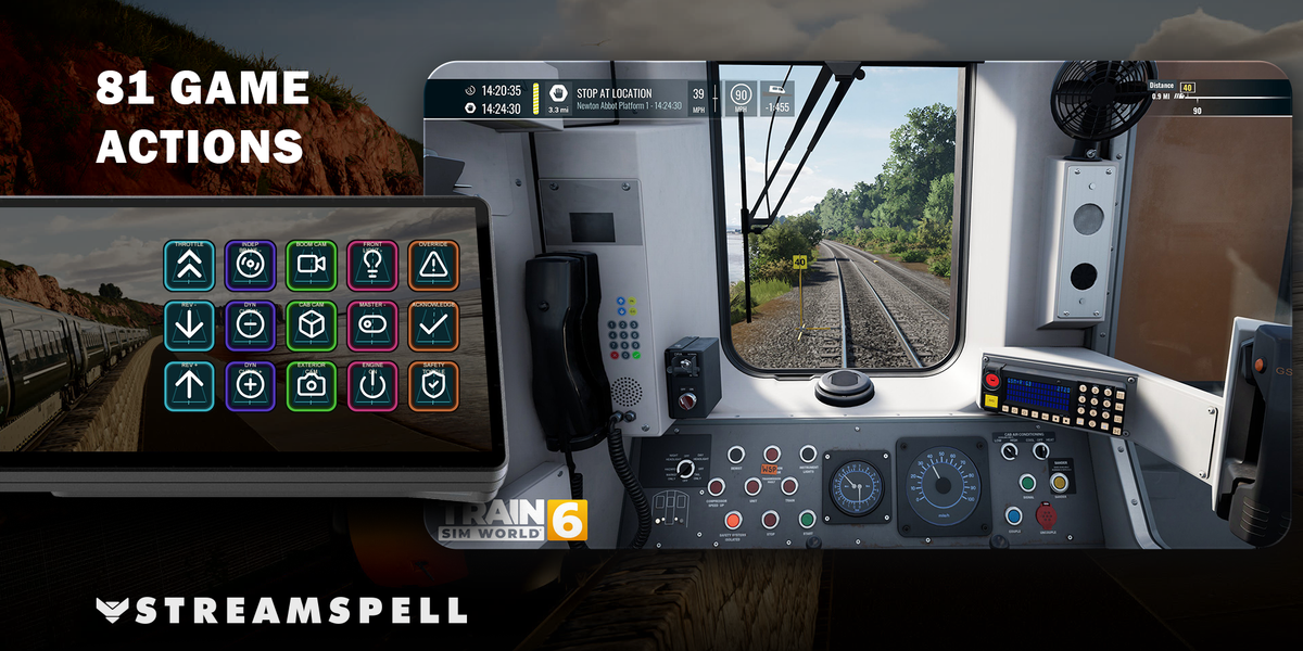 Train Sim World 6 for XENEON EDGE — game-actions