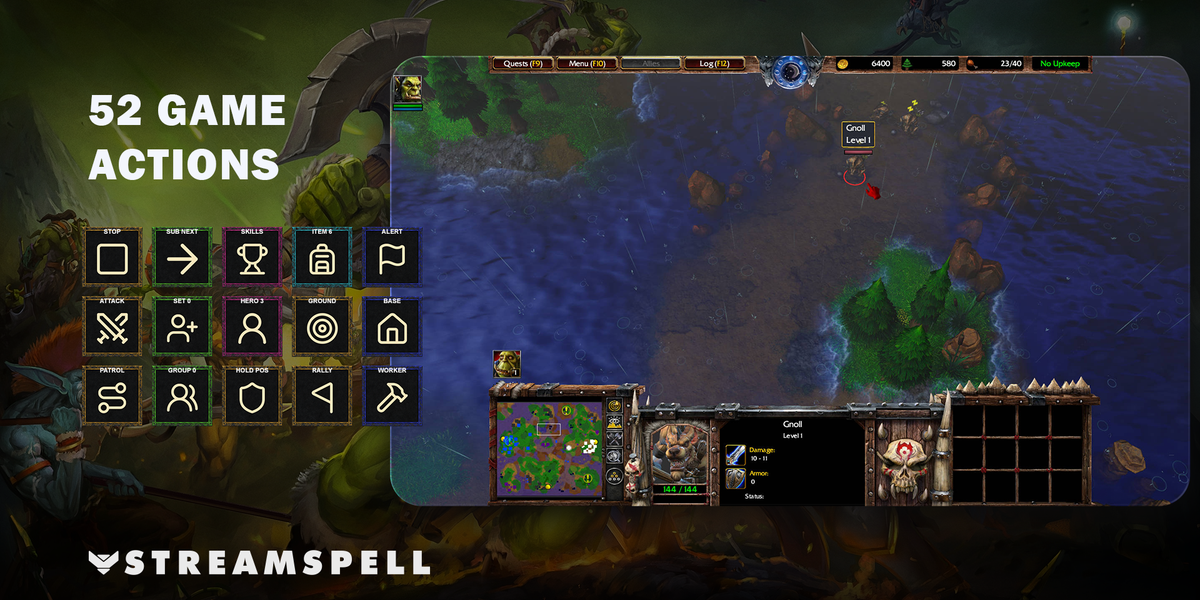 Warcraft III Reforged Stream Deck Profile + Icons — game-actions
