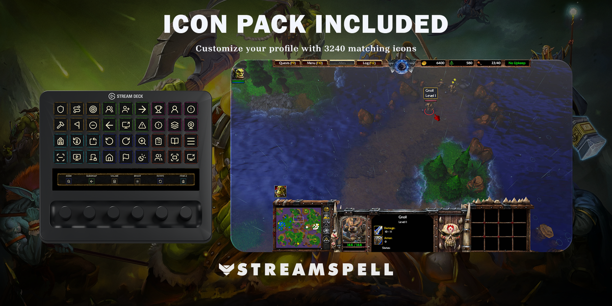 Warcraft III Reforged Stream Deck Profile + Icons — icon-pack