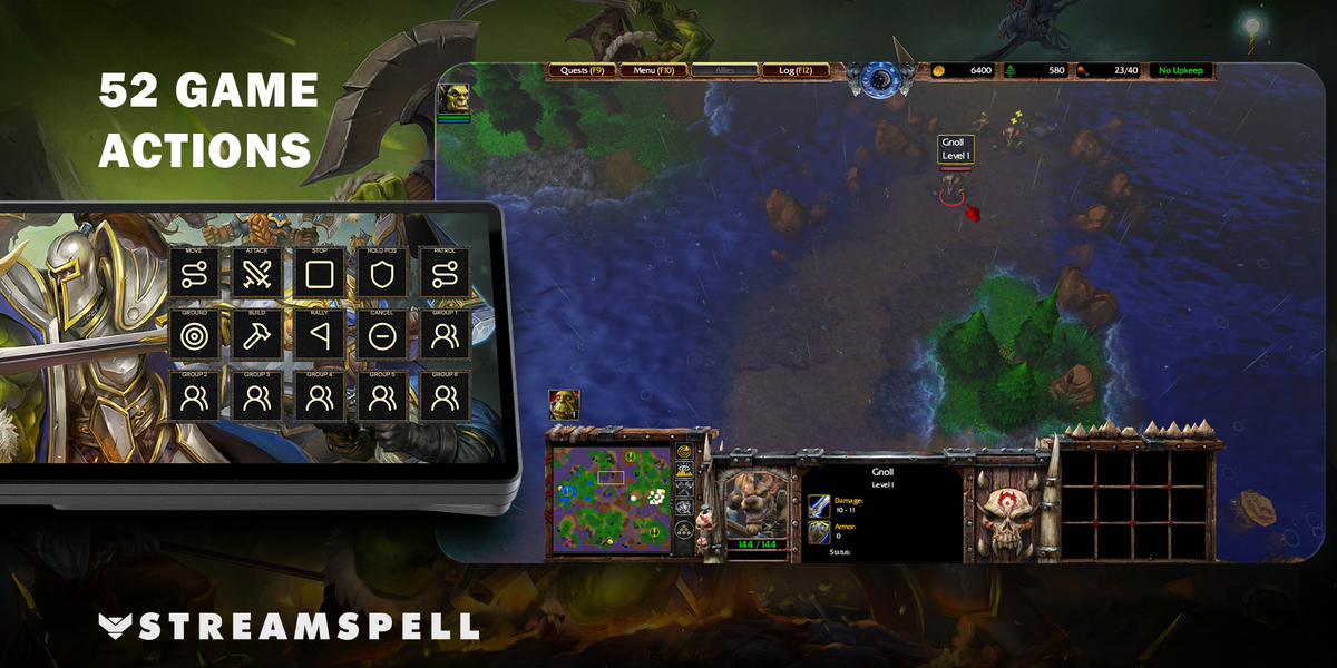 Warcraft III: Reforged for XENEON EDGE — game-actions
