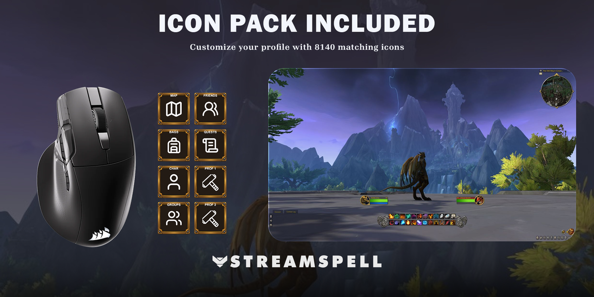 World of Warcraft for NIGHTSWORD v2 WL SD — icon-pack