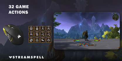 World of Warcraft for SCIMITAR ELITE — game-actions