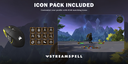 World of Warcraft for SCIMITAR ELITE — icon-pack