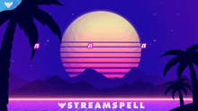Load image into Gallery viewer, Synthwave Animated Stream Package - StreamSpell