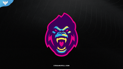Monkey Mascot Logo - StreamSpell